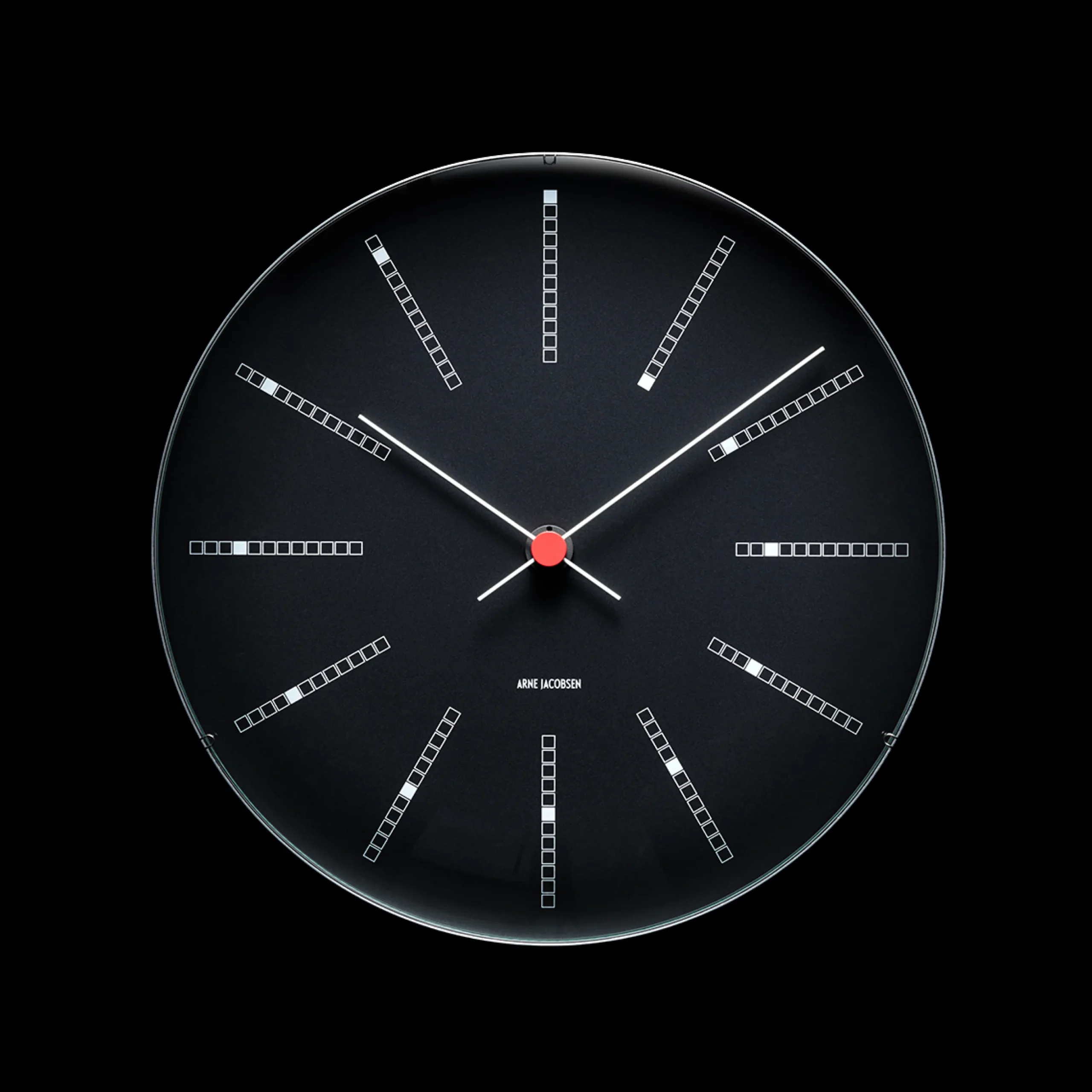 Arne Jacobsen Clocks Bankers Veggur Ø29 cm sort