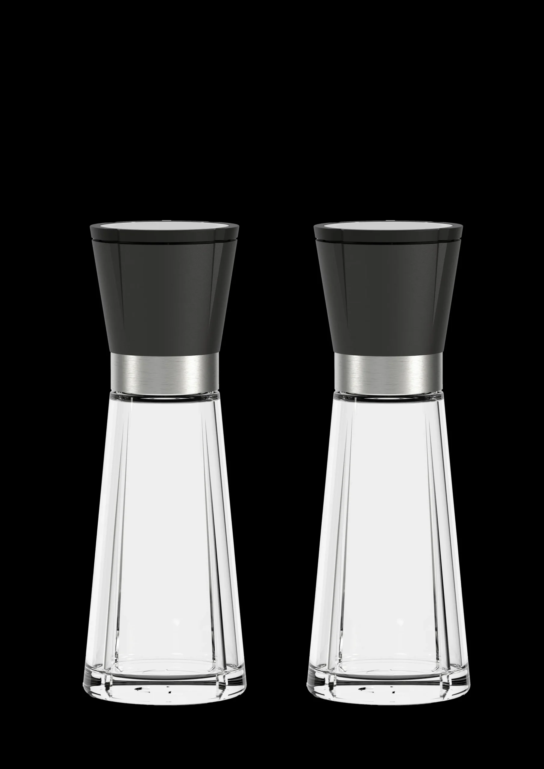 Grand Cru Salt- og peppersett H20.5 cm sort/stål