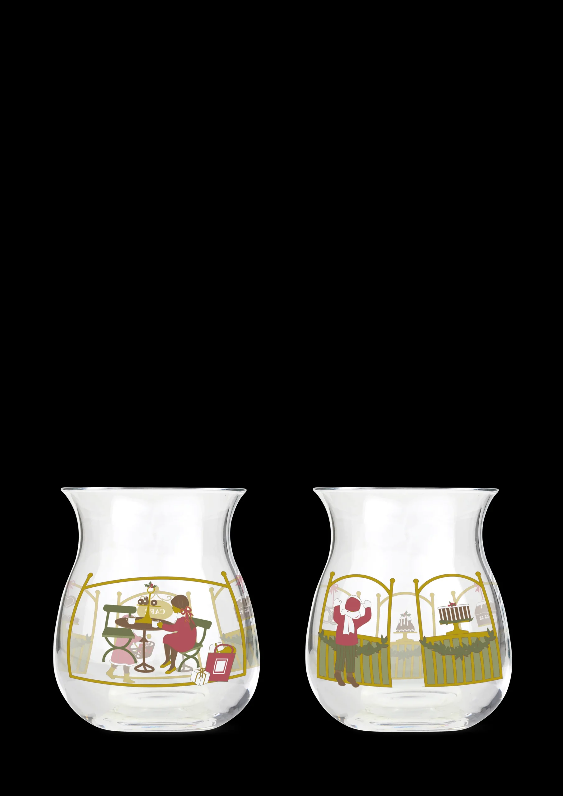 Holmegaard Christmas Julelyslykt 2023 H7.5 multi 2 stk.