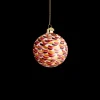 Holmegaard Souvenir Julekule Ø8 cm penselstrøk rød