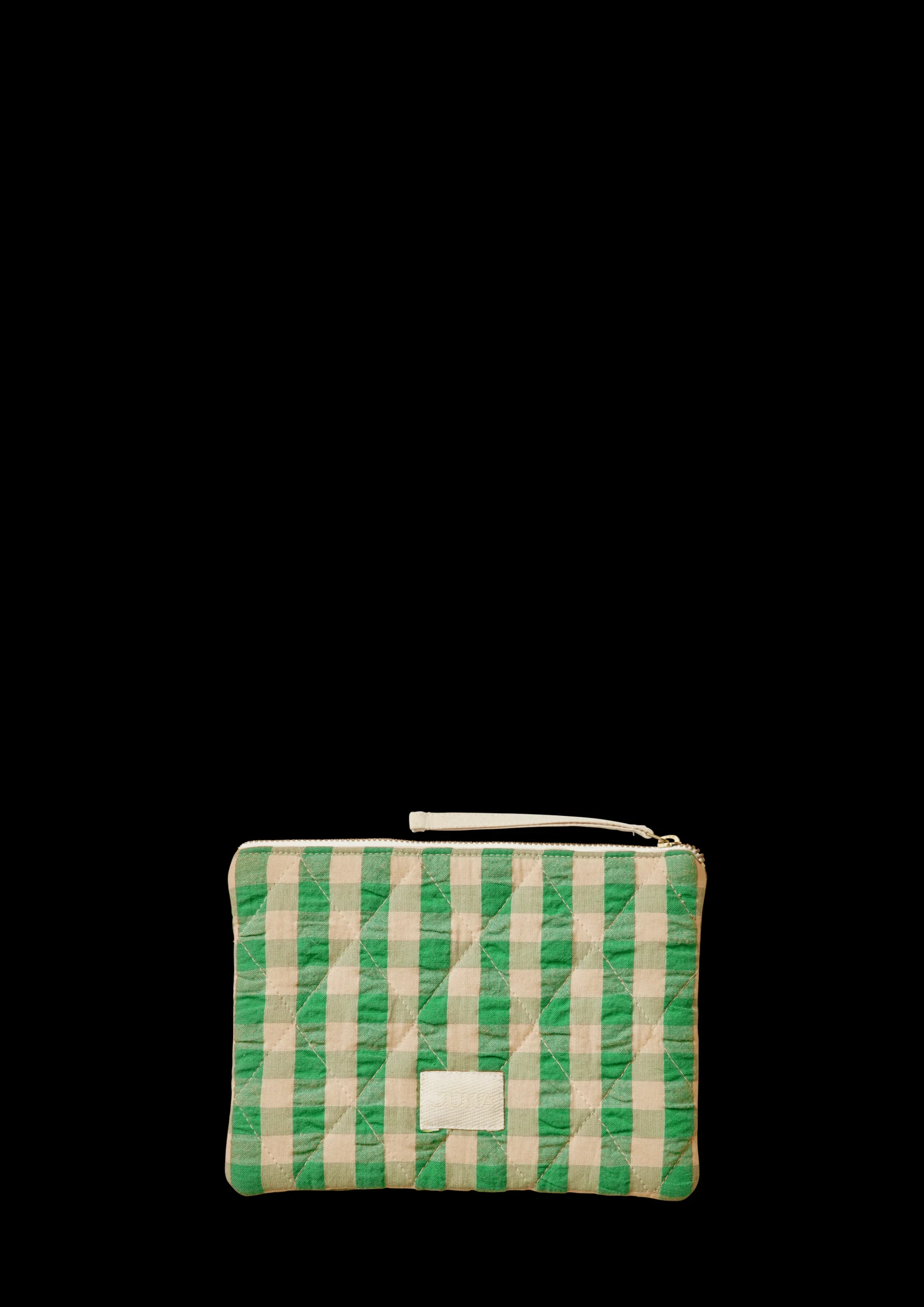 JUNA Bæk&Bølge Dalila Toiletbag 20x14 cm Grønn/Sand