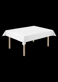 JUNA Brick damaskduk, hvit, 150 x 320 cm – Kjøp her