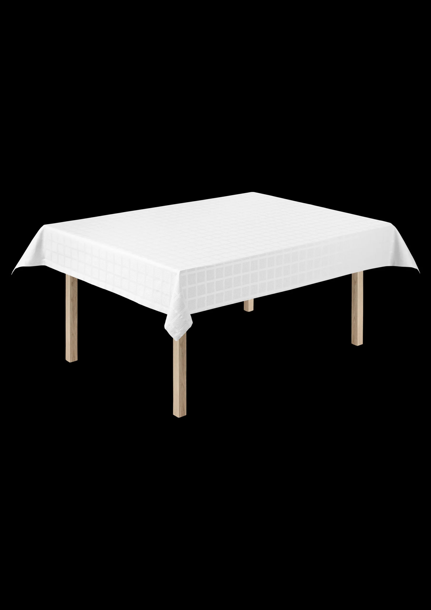 JUNA Brick damaskduk, hvit, 150 x 320 cm – Kjøp her