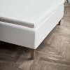 JUNA Percale Konvoluttlaken 180x200 cm hvit