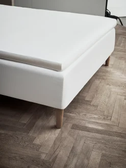 JUNA Percale Konvoluttlaken 180x200 cm hvit