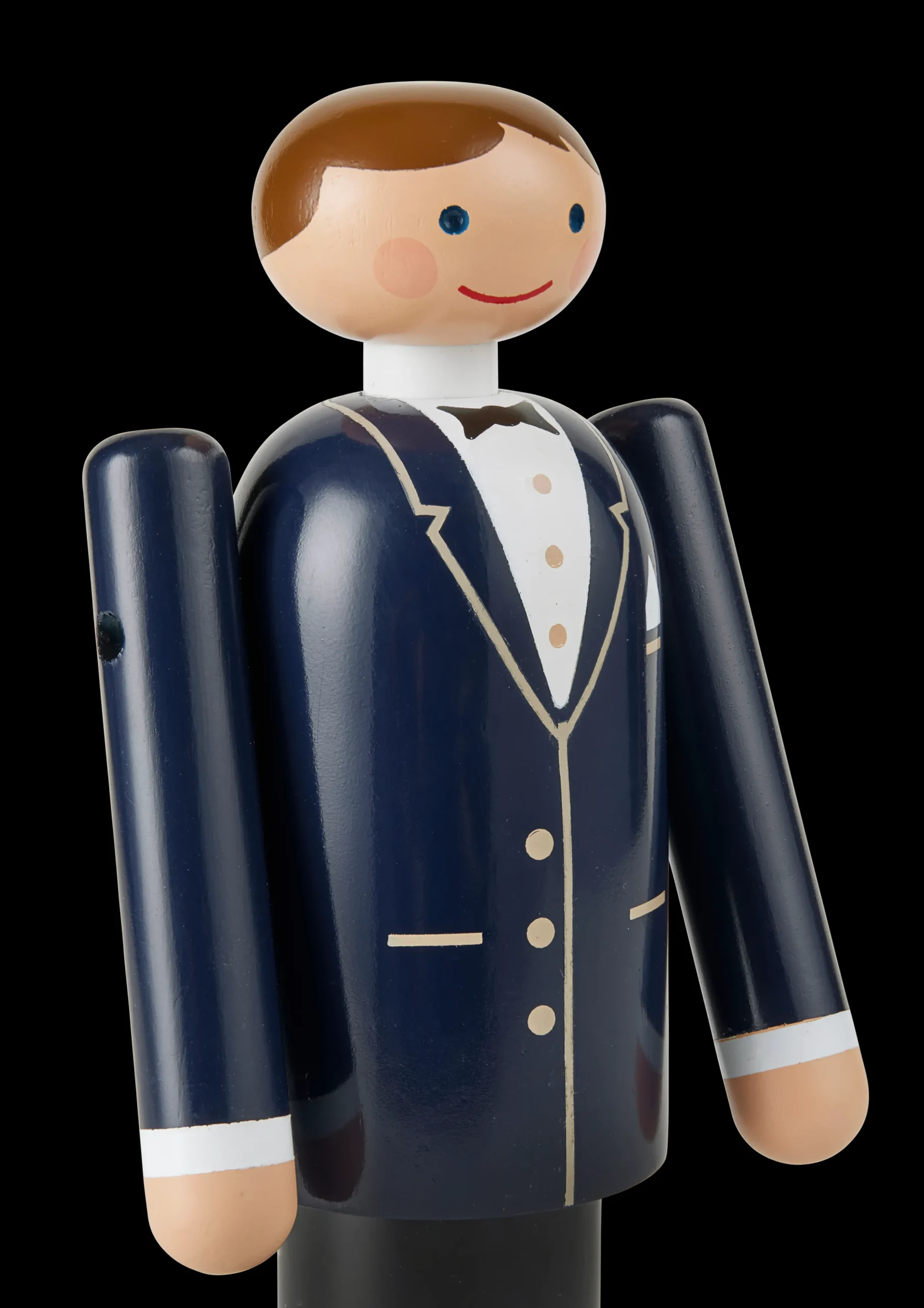 Kay Bojesen Groom Groom H18 cm blå/sort/hvid - Kjøb her