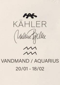Kähler Astro Aquarius H19 hvit
