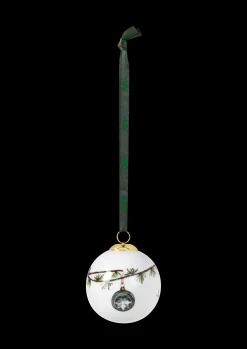 Kähler Hammershøi Christmas Kule 2020 Ø6 cm hvit m. deko