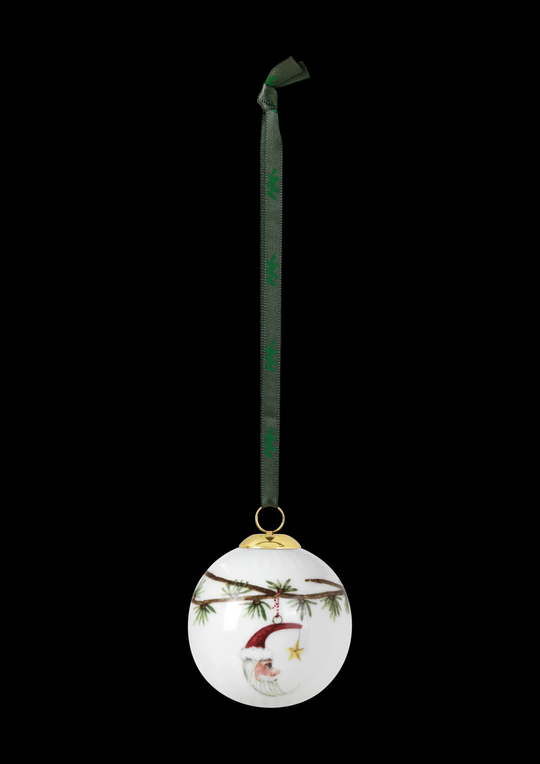 Kähler Hammershøi Christmas Kule 2019 Ø6 cm hvit m. deko