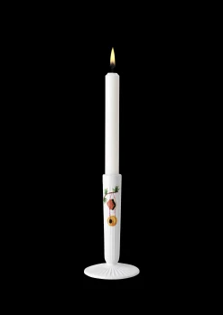 Kähler Hammershøi Christmas Lysestake H16 hvit m. deko
