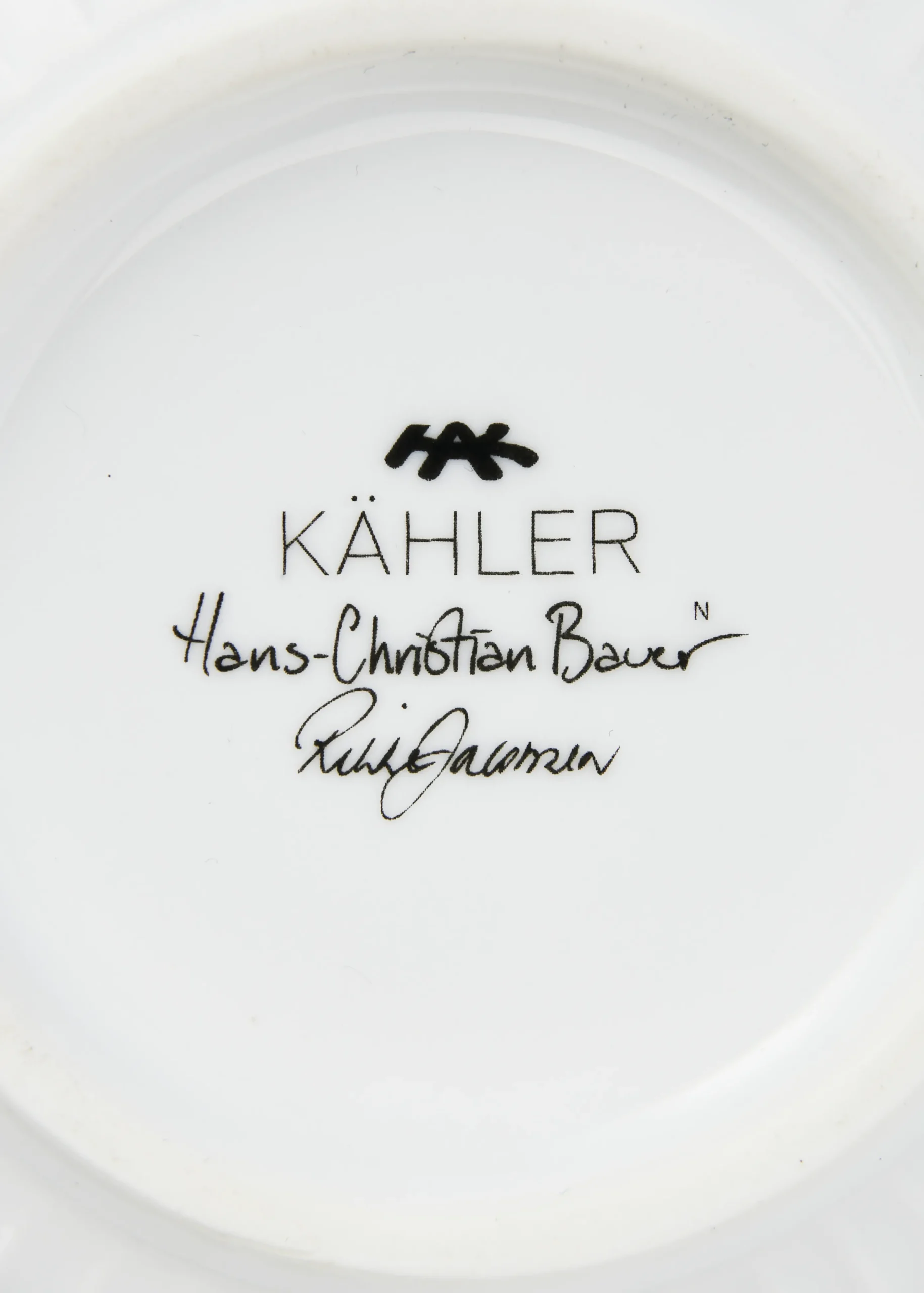 Kähler Hammershøi Christmas Skål 2024 Ø12 cm Hvit m. deko