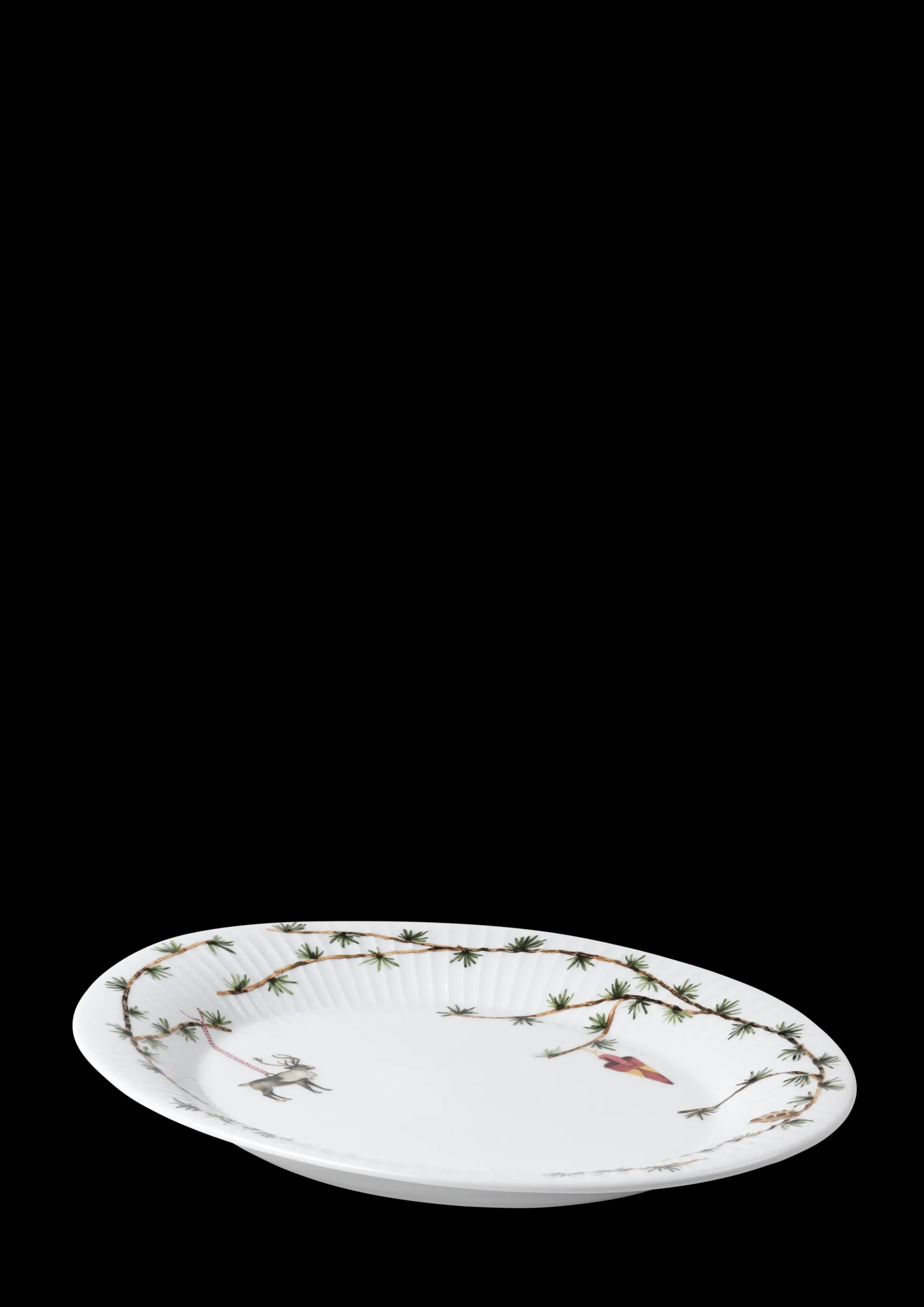 Kähler Hammershøi Christmas Oval bord skål 34x27