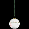 Kähler Hammershøi Christmas Kule 2024 Ø6 cm hvit m. deko