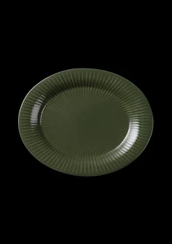 Kähler Hammershøi Oval bord skål 28.5x22.5 mørk grønn