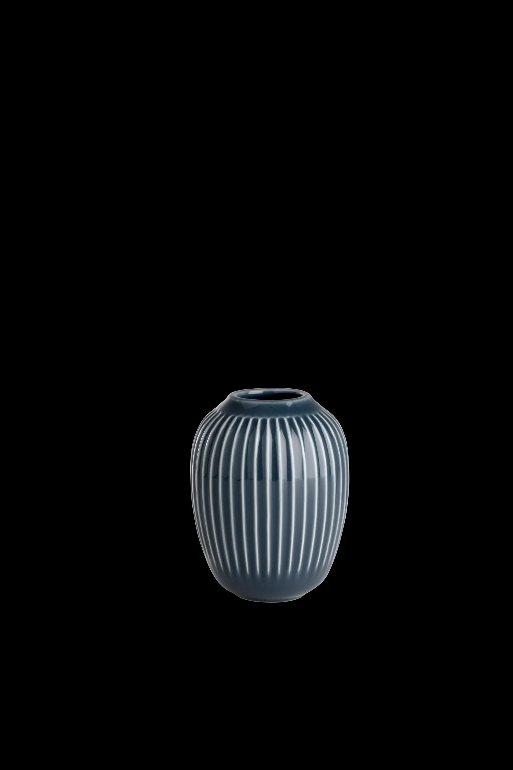 Kähler Hammershøi Vase H10.5 antrasittgrå (15371)