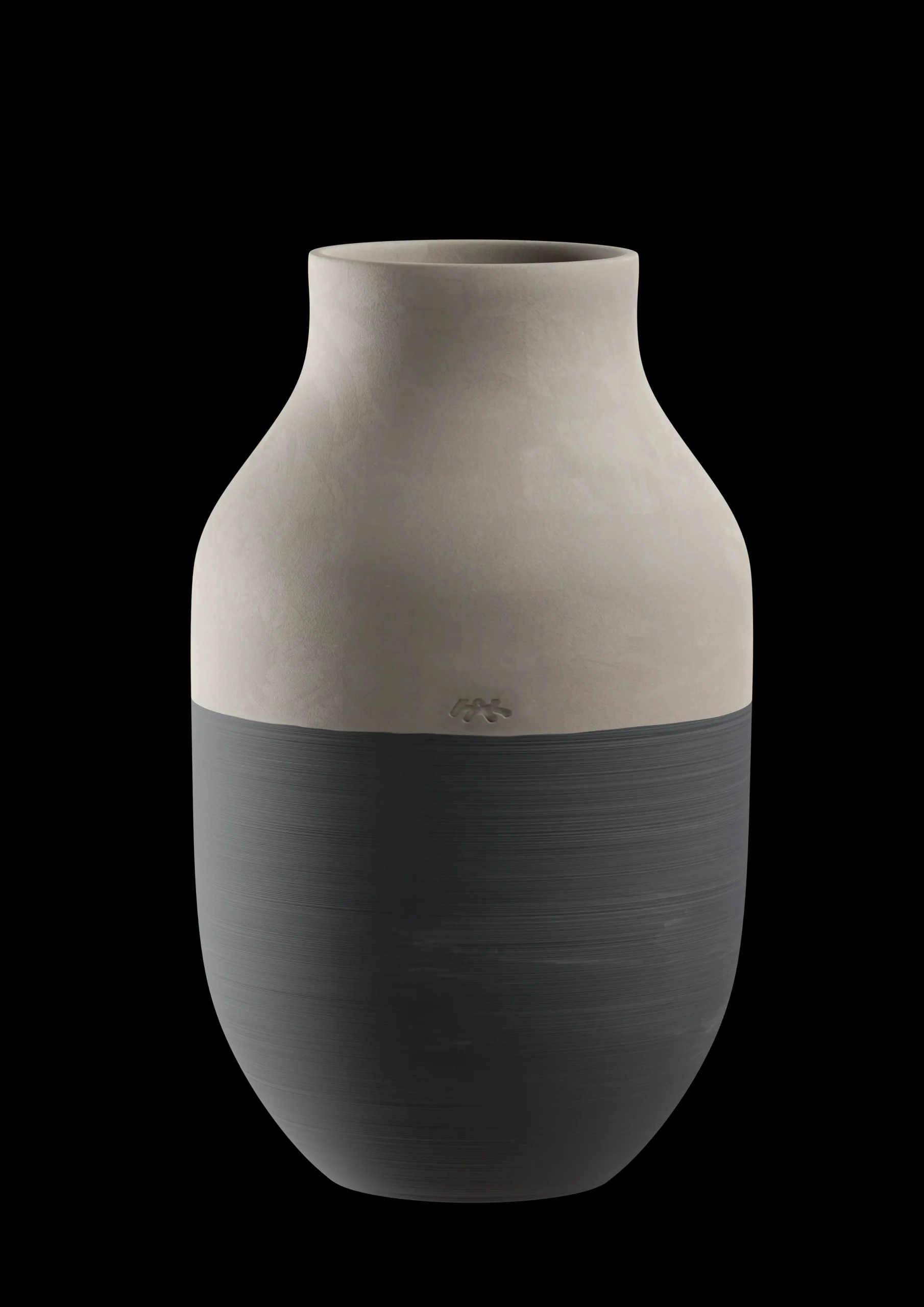 Kähler Omaggio Circulare Vase H31 cm antrasittgrå - Kjøp nå
