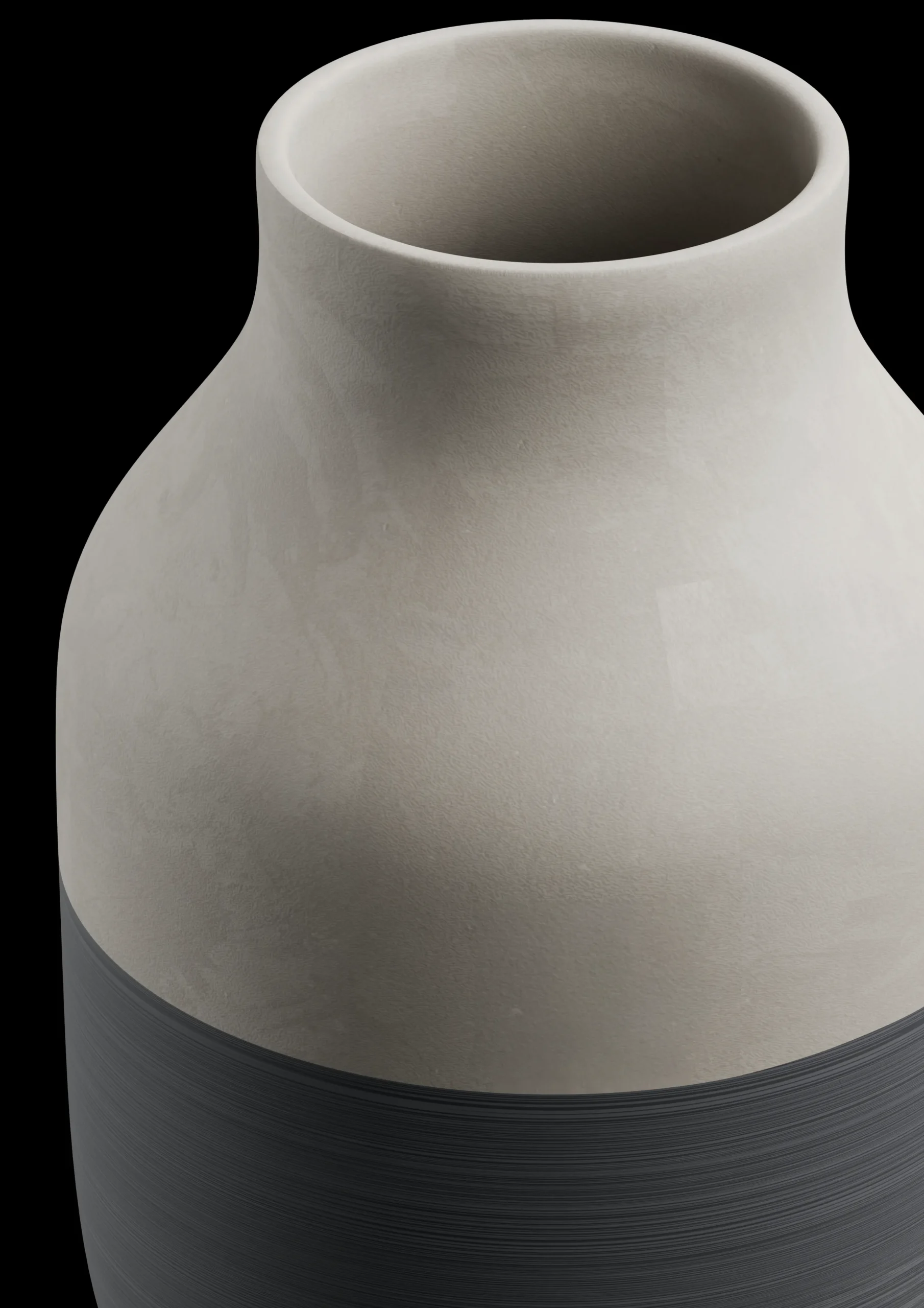 Kähler Omaggio Circulare Vase H31 cm antrasittgrå - Kjøp nå