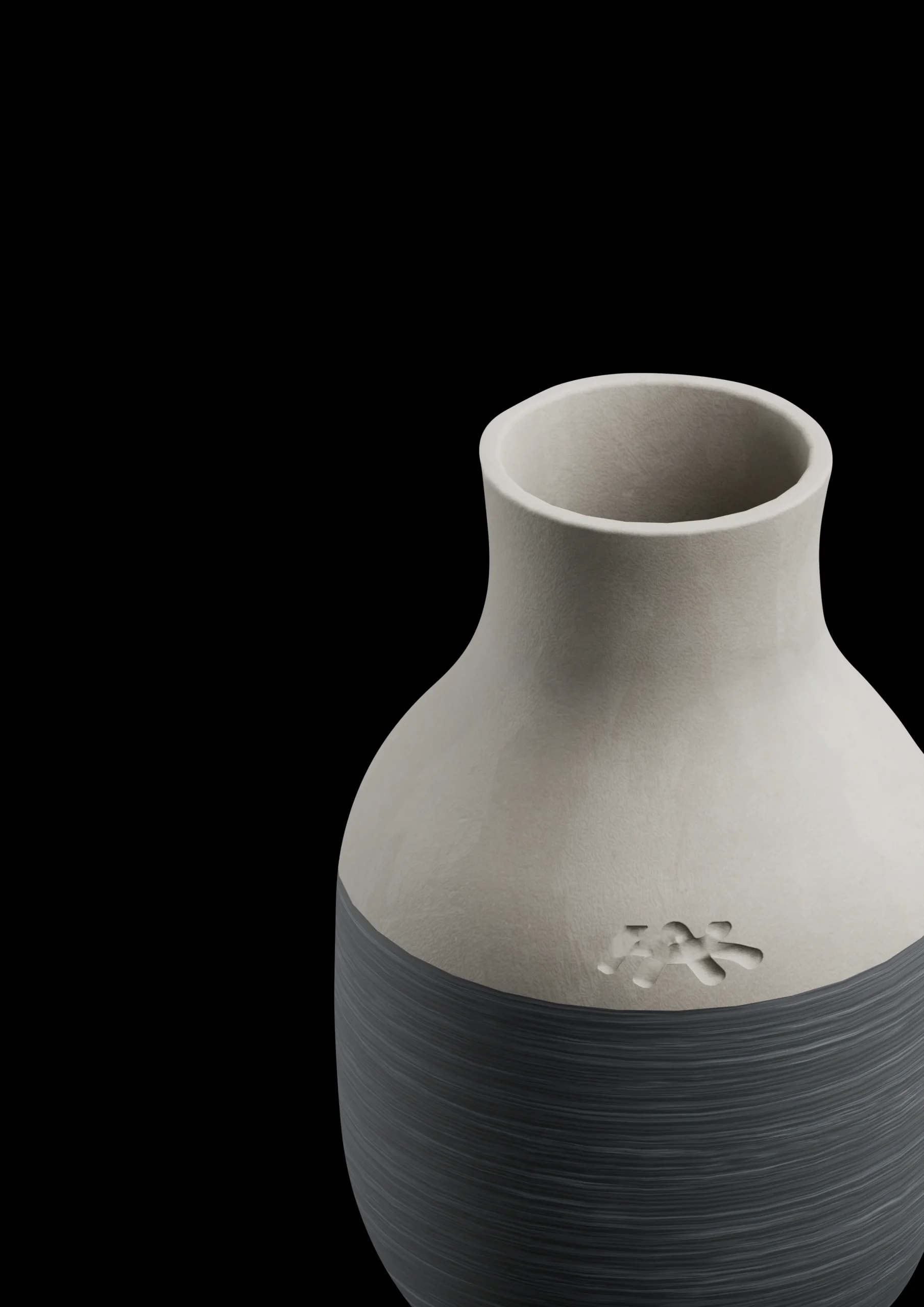 Kähler Omaggio Circulare Vase H12.5 cm antrasittgrå -Kjøp nå