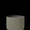 Lyngby Porcelæn Blomsterpotte medium olivengrønn | Kjøp her