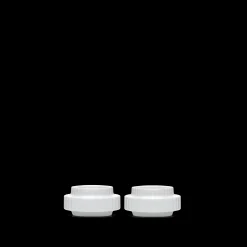 Lyngby Porcelæn Lyngby Telyslykt Ø6.5 cm hvit 2 stk.