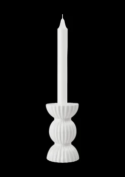 Lyngby Porcelæn Lyngby Tura Lysestake H14 cm hvit - Kjøb her
