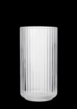 Lyngby Porcelæn Lyngby Vase H20.5 klar munnblåst glass