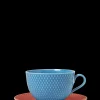 Lyngby Porcelæn Rhombe Color Tekopp med skål blå
