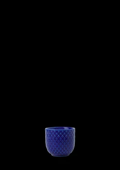 Lyngby Porcelæn Rhombe Color Eggeglass Ø5 cm mørk blå