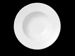 Lyngby Porcelæn Rhombe Dyp tallerken Ø24.5 cm hvit