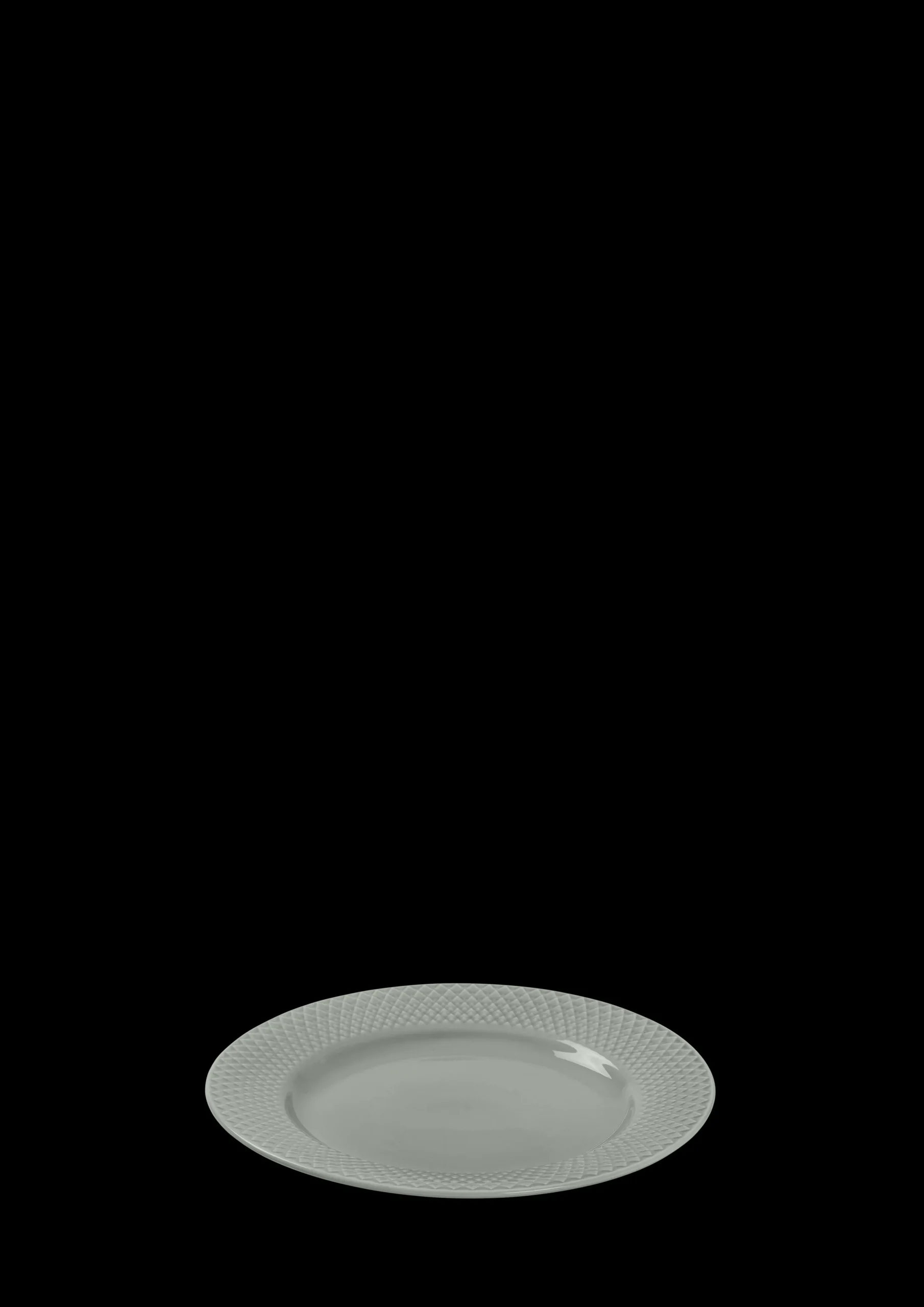 Lyngby Porcelæn Rhombe Earth Lunsjtallerken Ø21 cm moss