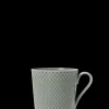 Lyngby Porcelæn Rhombe Earth Kopp med hank 39 cl moss