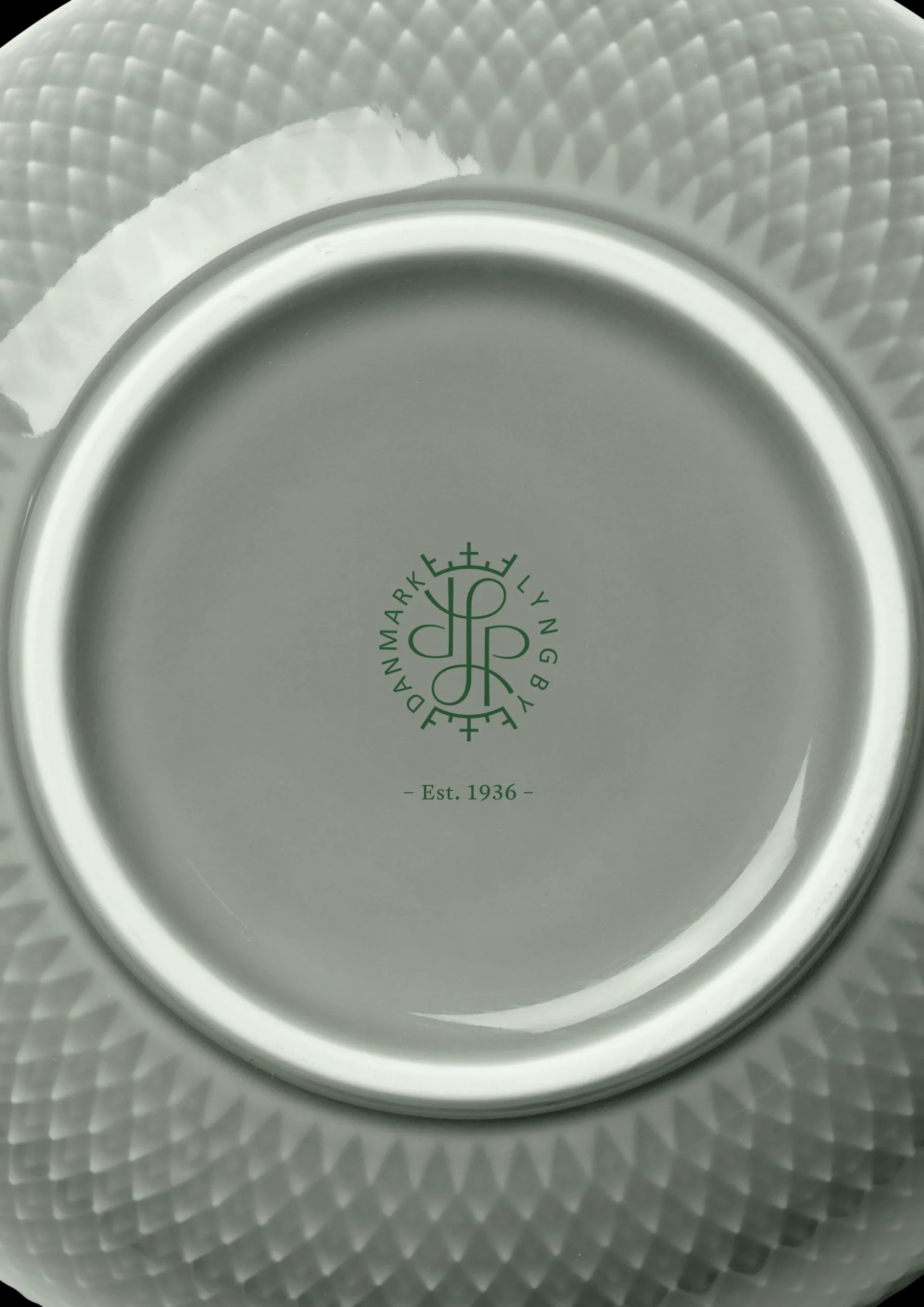 Lyngby Porcelæn Rhombe Earth Skål Ø13 cm moss - Kjøp nå