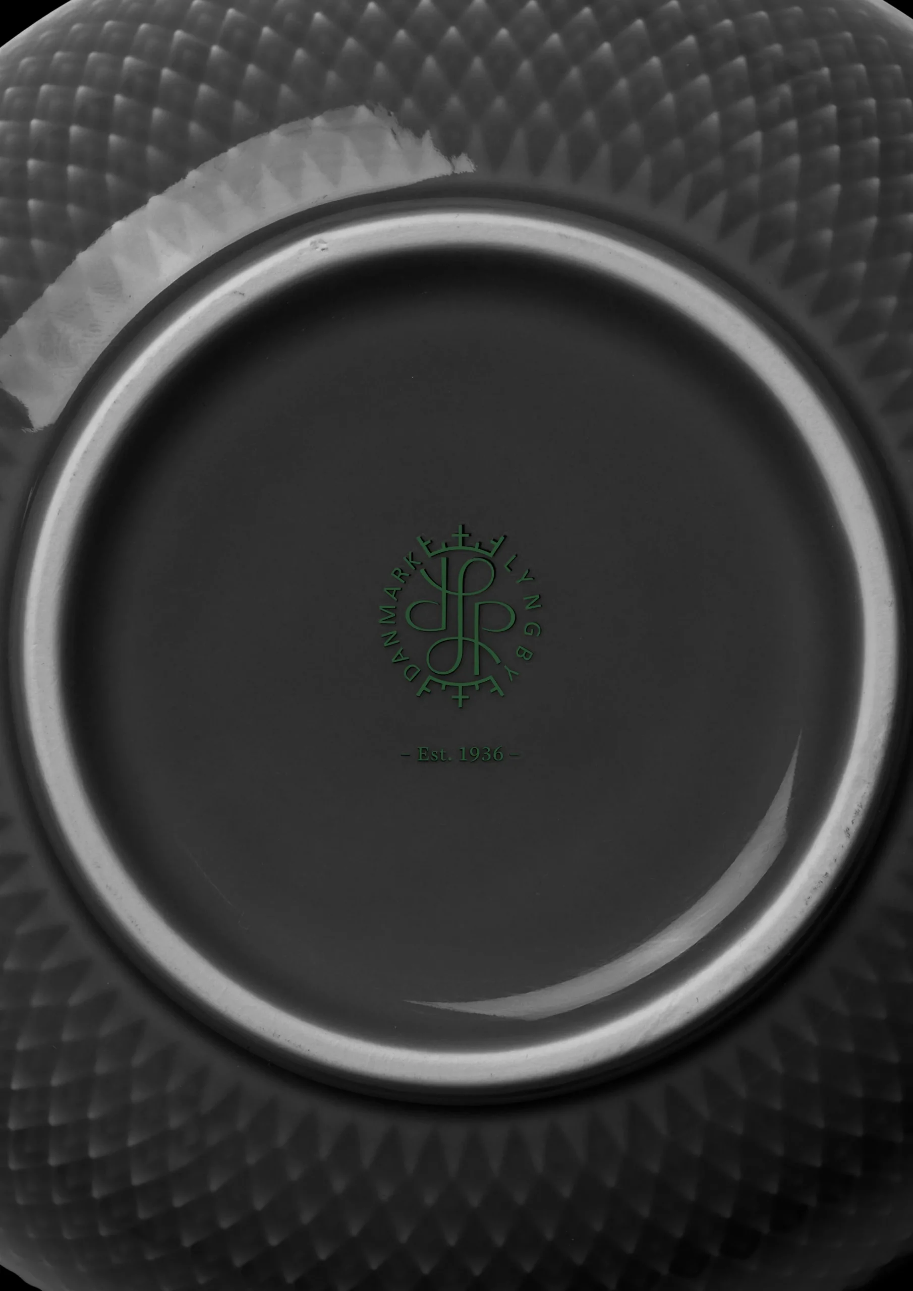 Lyngby Porcelæn Rhombe Earth Skål Ø11 cm slate - Kjøp nå