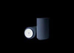 Lyngby Vase H25 midnight blue porselen