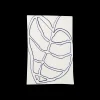 Relief blad, hvit, 27 x 45 cm – Kjøp her