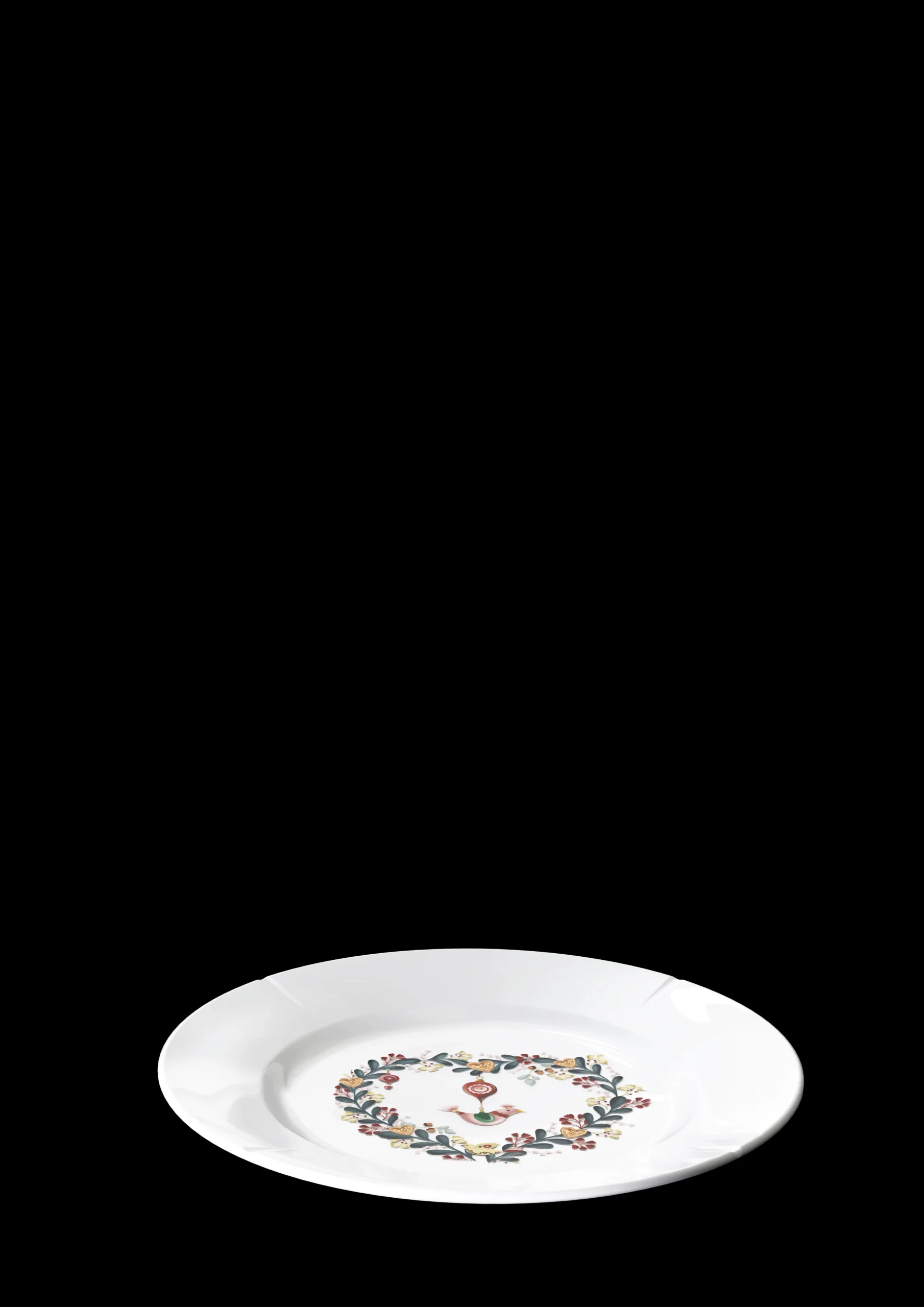 Rosendahl GC Cottage Tallerken Ø19.5 cm hvit m. deko